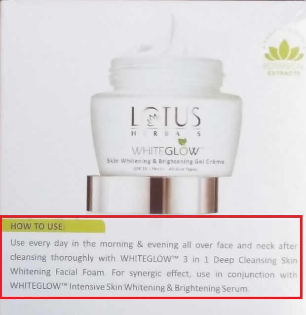 Review: How to use Lotus Herbals Whiteglow Skin Whitening Creme