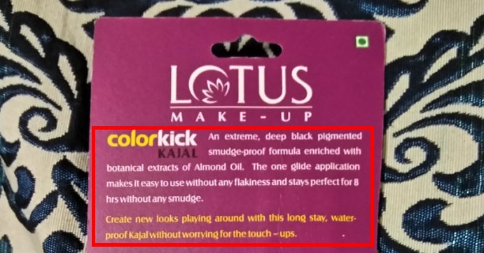 Lotus herbal colorkick kajal