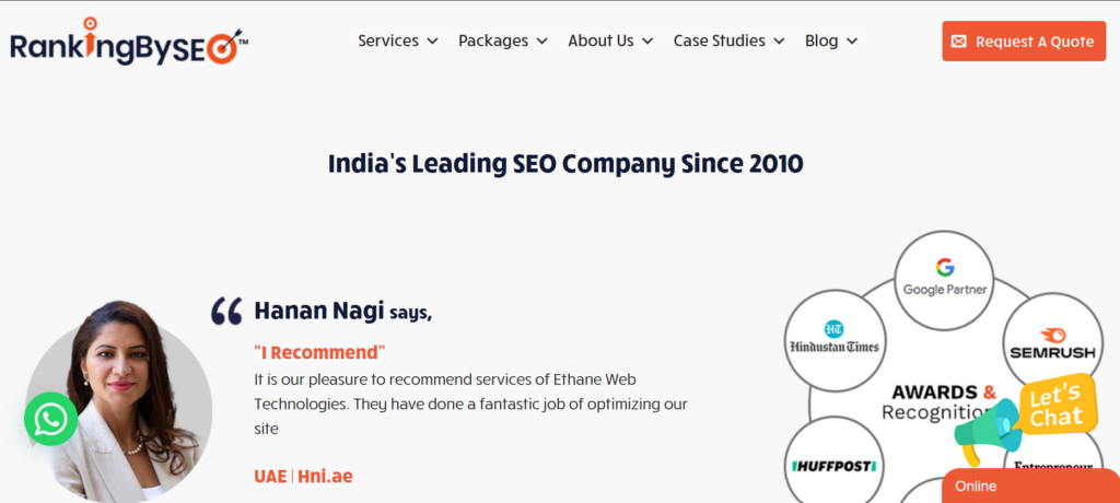 Ranking by SEO India