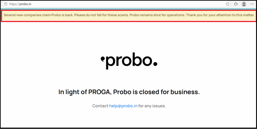 probo app download not possible app is closed