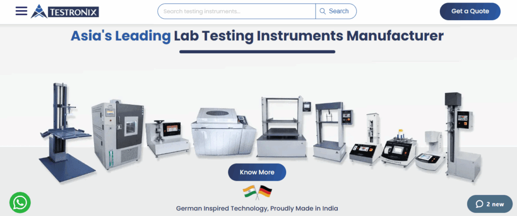 Testronix universal testing machine manufacturer
