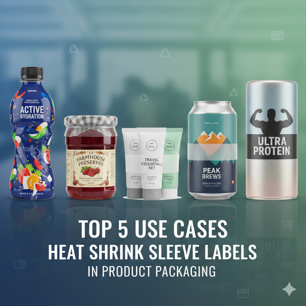 Top 5 Use Cases of Heat Shrink Sleeve Labels in Product Packaging